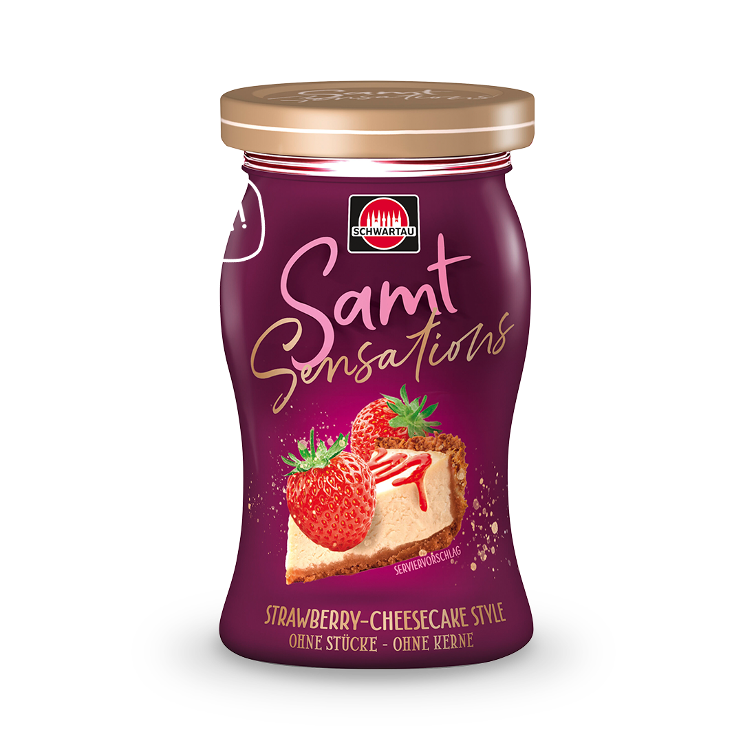 Samt Sensations Strawberry-Cheesecake Style