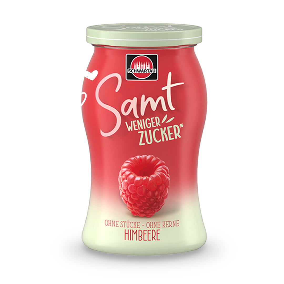 Samt Weniger Zucker Himbeere